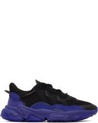 violette Wildleder niedrige Sneakers von adidas Originals