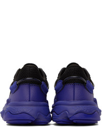 violette Wildleder niedrige Sneakers von adidas Originals