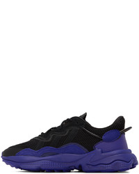 violette Wildleder niedrige Sneakers von adidas Originals