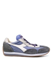 violette Wildleder niedrige Sneakers von Diadora