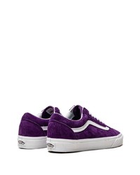 violette Wildleder niedrige Sneakers von Vans