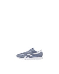 violette Wildleder niedrige Sneakers von Reebok Classic