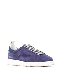 violette Wildleder niedrige Sneakers von Golden Goose