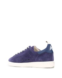 violette Wildleder niedrige Sneakers von Golden Goose