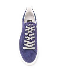 violette Wildleder niedrige Sneakers von Golden Goose