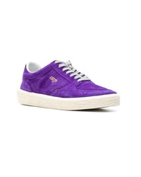 violette Wildleder niedrige Sneakers von Golden Goose Deluxe Brand