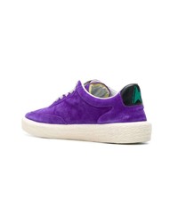 violette Wildleder niedrige Sneakers von Golden Goose Deluxe Brand