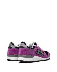 violette Wildleder Sportschuhe von Asics