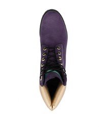 violette Wildlederfreizeitstiefel von Timberland