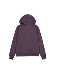 violetter bedruckter Pullover mit einem Kapuze von Alpha Industries
