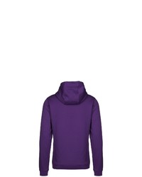 violetter bedruckter Pullover mit einem Kapuze von Nike