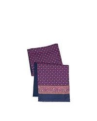 violetter bedruckter Schal