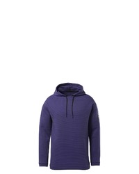 violetter Fleece-Pullover mit einem Kapuze von Reebok