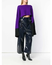 violetter Oversize Pullover von Eudon Choi