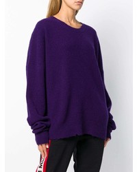 violetter Oversize Pullover von Unravel Project
