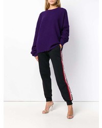 violetter Oversize Pullover von Unravel Project