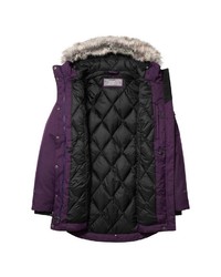 violetter Parka von Eddie Bauer