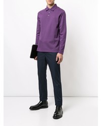 violetter Polo Pullover von Gieves & Hawkes