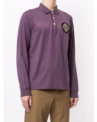 violetter Polo Pullover von Kent & Curwen