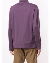 violetter Polo Pullover von Kent & Curwen