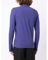 violetter Polo Pullover von BOSS