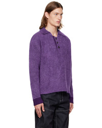 violetter Polo Pullover von Andersson Bell