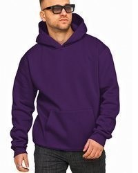 violetter Pullover mit einem Kapuze von DAILY COTTON