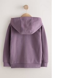 violetter Pullover mit einem Kapuze von next