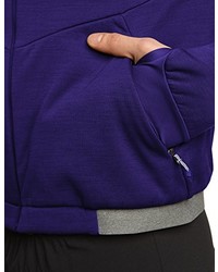 violetter Pullover mit einem Kapuze von Odlo