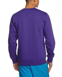 violetter Pullover mit einem Rundhalsausschnitt von adidas