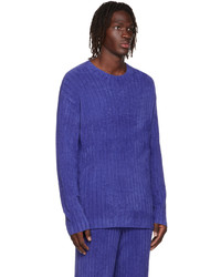 violetter Pullover mit einem Rundhalsausschnitt von Dion Lee