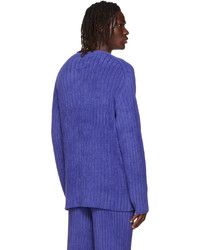 violetter Pullover mit einem Rundhalsausschnitt von Dion Lee