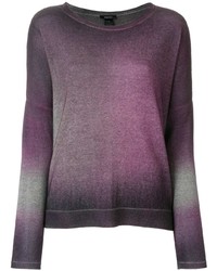 violetter Pullover mit einem Rundhalsausschnitt von Avant Toi