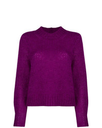 violetter Pullover mit einem Rundhalsausschnitt von Isabel Marant Etoile