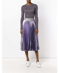 violetter Pullover mit einem Rundhalsausschnitt von Christopher Kane