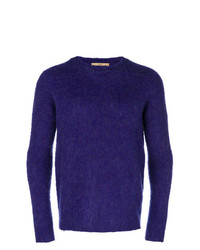 violetter Pullover mit einem Rundhalsausschnitt von Nuur