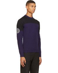 violetter Pullover mit einem Rundhalsausschnitt von Kenzo