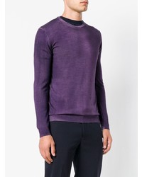 violetter Pullover mit einem Rundhalsausschnitt von Altea
