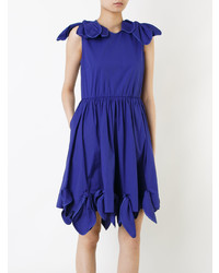 violettes ausgestelltes Kleid von MSGM