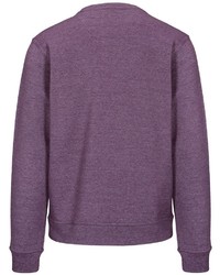 violettes bedrucktes Sweatshirt von BASEFIELD