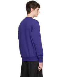 violettes bedrucktes Sweatshirt von VERSACE JEANS COUTURE