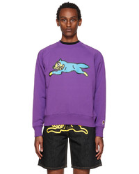 violettes bedrucktes Sweatshirt von Icecream