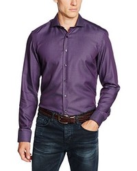 violettes Businesshemd von Eterna