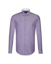 violettes Businesshemd von Seidensticker