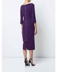 violettes Etuikleid von Roland Mouret