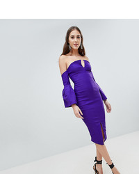 violettes figurbetontes Kleid von Vesper Tall