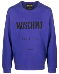 violettes Fleece-Sweatshirt