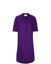 violettes gerade geschnittenes Kleid von Gianfranco Ferre Vintage