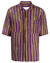 violettes Kurzarmhemd von Andersson Bell