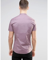 violettes Kurzarmhemd von Asos